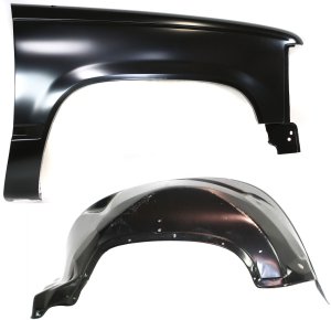 Front Fender Right (Passenger) for Chevrolet C/K Full Size Pickup 1988-2000, 2-Piece Kit with Wheelhouse, Replacement Part