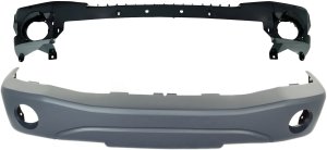 Front Bumper Cover for Dodge Durango 2004-2006, Primed (Ready to Paint), 2-Piece Kit with Bumper Absorber, Replacement