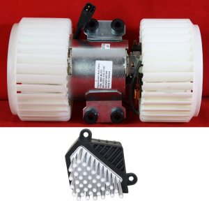 Blower Motor Kit for 2001-2006 BMW X5 Series, Set of 2 with Blower Motor Resistor, Replacement