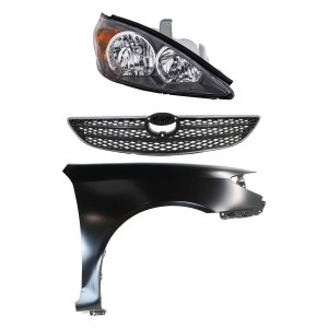 Headlight Assembly for 2002-2004 Toyota Camry, Right (Passenger) Side, Halogen, 3-Piece Kit, with Fender and Grille Assembly Replacement