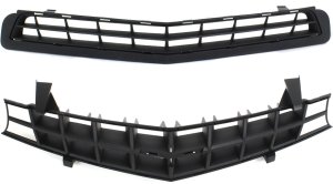 2-Piece Grille Kit for 2010-2013 Chevrolet Camaro with Bumper Grille, Replacement Part