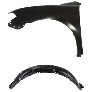 Front Fender for Toyota Camry 2007-2011 Left (Driver) Side, 2-Piece Kit with Fender Liner Replacement