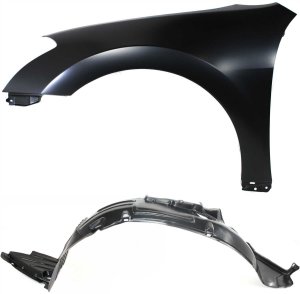 Front Fender Left (Driver) with Fender Liner 2-Piece Kit for Nissan Maxima 2004-2008 Replacement