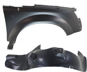 Front Fender Right (Passenger) for Saturn Vue 2002-2007, 2-Piece Kit with Fender Liner, Replacement