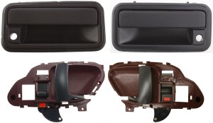 Auto Body Repair Kit for Chevrolet C/K Full Size Pickup 1995-2000, Set of 4, Front, Right (Passenger) and Left (Driver), Interior and Exterior Door Handle Replacement