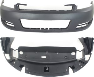 Front Bumper Cover Kit for Chevrolet Impala 2006-2013 / Impala Limited 2014-2016, 2-Piece with Lower Valance, Replacement