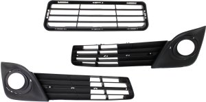 Fog Light Molding for 2012-2014 Toyota Camry, Right (Passenger) and Left (Driver) Set of 3, Includes Bumper Grille, Kit Replacement