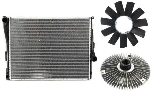 Radiator Kit for BMW 3-Series 1999-2006, 3-Piece Kit, Automatic Transmission Replacement Models: for 318i, 318is, 318ti, 320i, 323i, 323is, 325i, 325is, 328i, 328is, 330i, 330is, M3.