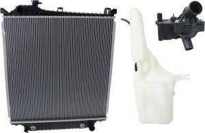 Radiator Kit for Ford Explorer, Explorer Sport Trac, Mountaineer (2007-2010), 4.0L Engine, with Thermostat and Coolant Reservoir, Replacement