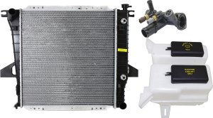 Radiator Kit for Mazda Ranger/B2500 1998-2001, 2.5L Engine, Includes Thermostat and Coolant Reservoir, Replacement