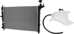 Radiator Kit for Buick Acadia 2007-2014, Enclave 2008-2014, 6 Cylinder, 3.6L Engine, Standard Duty Cooling, with Coolant Reservoir Replacement