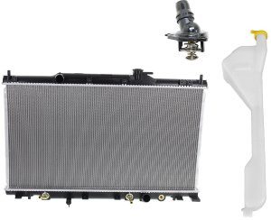Radiator Kit for 2007-2011 Honda Element, 4 Cylinder, 2.4 Liter Engine, with Thermostat and Coolant Reservoir Replacement