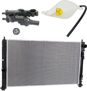 Radiator Kit for Chrysler Sebring 2007-2010, Avenger 2008-2014, Chrysler 200 2011-2014, 4 Cylinder, with Thermostat and Coolant Reservoir Replacement