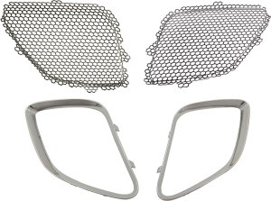Upper Inner Grille 4-Piece Kit with Grille Trims for 2005-2009 Pontiac G6, Replacement Parts Set