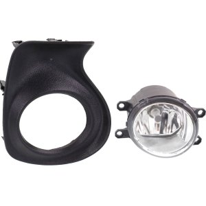 Fog Light Assembly for Toyota CT200H 2011-2013, Right (Passenger) Side, 2-Piece Kit, Includes Fog Light Trim and Halogen Light, Replacement