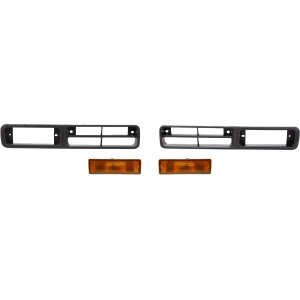 Auto Body Repair Kit for 1995-1997 Nissan Pickup, 1993-1995 Pathfinder, Set of 4, Right (Passenger) and Left (Driver), with Fog Light Trim and Turn Signal Light Replacement