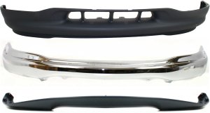 Front Bumper Replacement Kit for Ford F-150 1999-2002 and F-250 1999, Set of 3, Includes Valance and Bumper Trim, Suitable for XL/XLT/Lariat Models