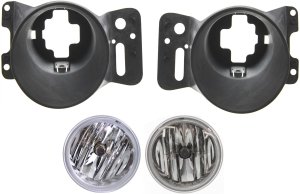 Fog Light Assembly Kit for Ford F-150/Mark LT 2006-2008, Right (Passenger) and Left (Driver), 4-Piece Kit, Halogen, Includes Fog Light Bracket, Replacement