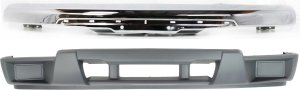 Front Bumper Cover Kit for 2004-2012 Chevrolet Colorado/Canyon, 2-Piece with Bumper, Replacement