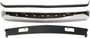 Front Bumper Kit for Chevrolet C/K Full Size Pickup 1988-2000, 3-Piece Set with Valance and Bumper Trim Replacement