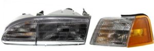 Corner Light for Ford Thunderbird 1994-1995, Left (Driver), 2-Piece kit with Headlight, Replacement