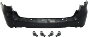 Rear Bumper Cover for Dodge Durango 2011-2013, 5-Piece Kit with Parking Assist Sensor, Replacement