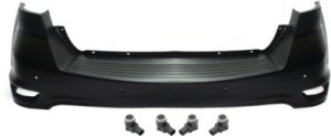 Rear Bumper Cover for Dodge Journey 2011-2019, 5-Piece Kit with Parking Assist Sensor, Replacement
