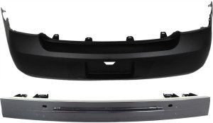 Rear Bumper Cover for Chevrolet Impala 2006-2011, Primed (Ready to Paint), 2-Piece Kit with Bumper Reinforcement, Replacement