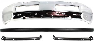 Front Bumper Cover Kit for 1994-2002 Dodge Full Size Pickup, 4-Piece with Bumper and Bumper Brackets, without Sport Package, Old Body Style, Replacement