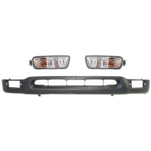 Auto Body Repair Kit for 2001-2004 Toyota Tacoma, 2WD (Two-Wheel Drive) Exc. Pre Runner Model, 3-Piece Set with Valance and Turn Signal Light, Replacement