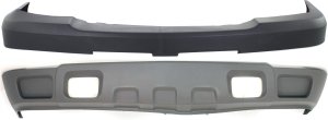 Front Bumper Cover for Chevrolet Silverado 2500 HD/Silverado 3500, Years 2003-2006, Textured, 2-Piece Kit with Valance - Replacement