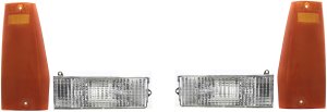 Auto Light Kit for Jeep Cherokee 1984-1996, Set of 4, Front, Includes Turn Signal Light and Side Marker, Replacement
