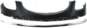 Front Bumper Cover for Buick Enclave 2008-2012, Upper 2-Piece Kit with Bumper Trim, Replacement