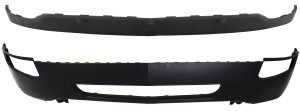 Front Bumper Cover Kit for Buick Enclave 2008-2012, 2-Piece with Lower Extension, Replacement