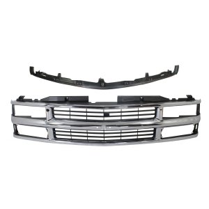 Grille and Bumper Filler Kit for Chevrolet C/K Full Size Pickup 1994-2000, 2-Piece Set Replacement