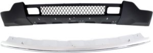 Front Bumper Cover Kit for 2011-2013 Jeep Grand Cherokee, 2-Piece with Air Dam, Replacement