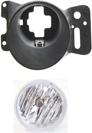 Fog Light Assembly for Ford F-150/Mark LT 2006-2008, Right (Passenger) Side, 2-Piece Kit, Halogen, Includes Fog Light Bracket, Replacement