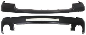 Front Bumper Cover for GMC Sierra 1500 2007-2013, 2-Piece Kit, with Bumper, Replacement