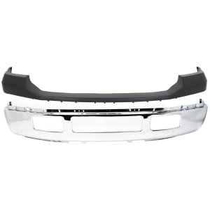 Front Bumper Cover for Ford F-450/F-550 Super Duty 2005-2007, 2-Piece Kit with Bumper, Replacement Part