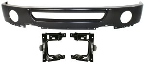 Front Bumper Paint-to-Match Kit for 2006 to 2008 Ford F-150 / Mark LT (Dates: 8-9-05), 2-Piece with Bumper Bracket, Replacement