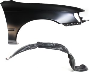 Fender Set for Toyota Corolla 1993-1997, Front Right (Passenger) with Fender Liner, Japan/USA Built, for Sedan/Wagon - Replacement Kit