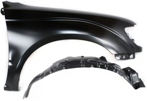 Front Fender Right (Passenger) for Toyota Tacoma 1995-2000, Primed (Ready to Paint), 2-Piece Kit with Fender Liner, Replacement