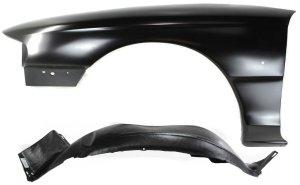 Front Fender Set for Ford Mustang 1994-1998, Includes 2 Left (Driver) Fenders with Fender Liner, Replacement