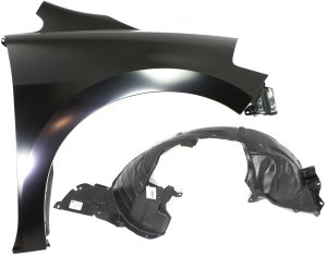 Front Fender Set for Nissan Versa 2007-2012, Set of 2, Right (Passenger) with Fender Liner, Fits Hatchback/(Sedan 2007-2011) Replacement
