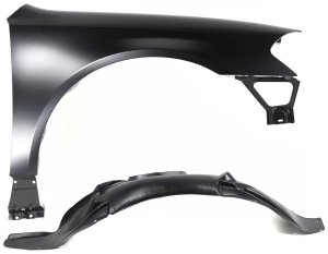 Front Fender Right (Passenger) for Chevrolet Impala 2006-2013, 2-Piece Kit with Fender Liner Replacement