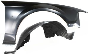 Front Fender Set for Ford Mustang 1999-2004, Includes 2 Right (Passenger) Fenders with Fender Liner, Replacement Kit