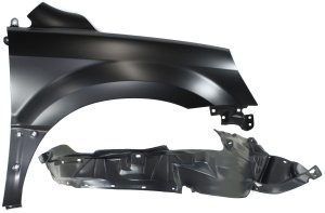 Fender Set for Honda Pilot 2003-2005, Front, Right (Passenger) Side, Includes Fender Liner, Replacement Kit