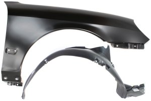 Fender Set for Hyundai Sonata 2002-2005, Front Right (Passenger) Fender with Fender Liner, Set of 2, Replacement