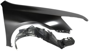 Fender Set for 2003-2007 Honda Accord Coupe, Front Right (Passenger) with Fender Liner, Replacement Kit of 2