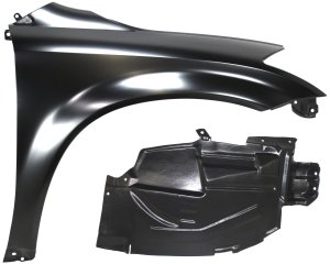 Fender Kit for Nissan Murano 2003-2007, Set of 3, Front Right (Passenger) with Fender Liner, Front and Rear Section Replacement